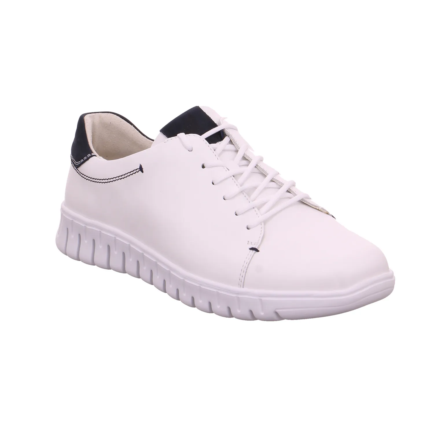 WALDLÄUFER Halbschuhe Sneaker Weiss Leder