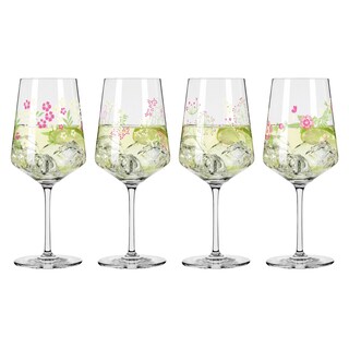 RITZENHOFF Aperitifglas SOMMERTAU HUGO 4er Set Blumen Kristallglas