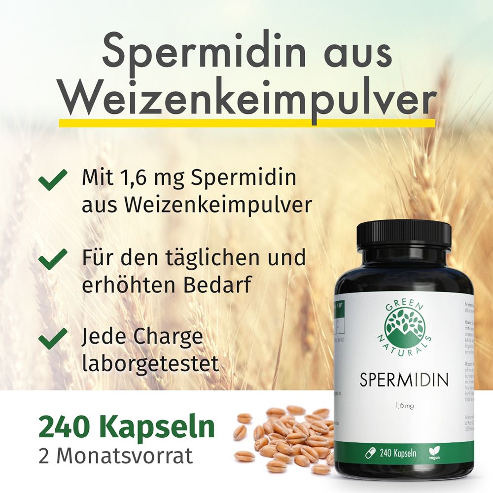 GREEN NATURALS Spermidin 1,6 mg vegan