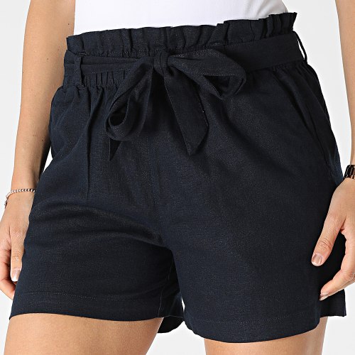 Short Chino Femme Say Linen Bleu Marine
