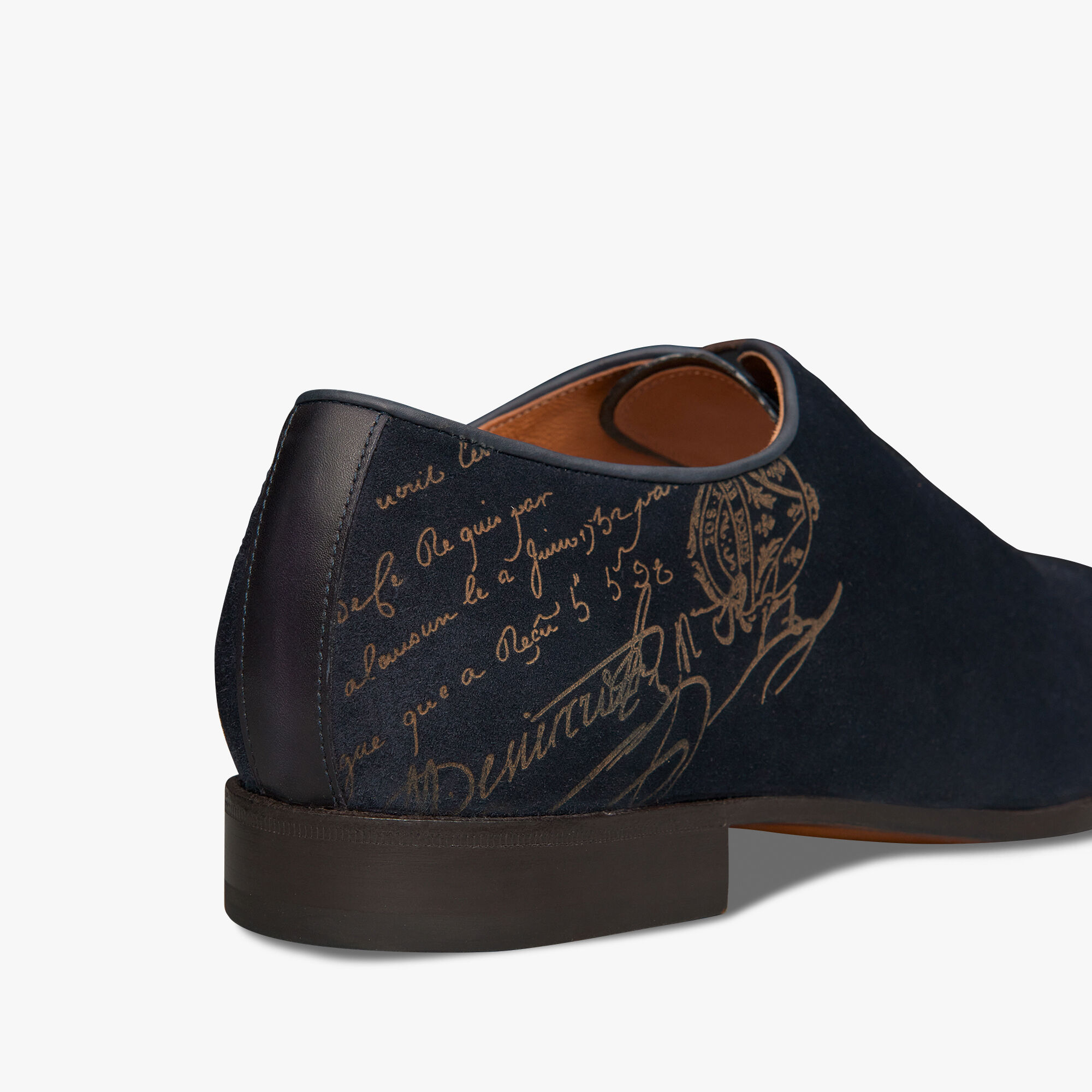 Richelieu Alessandro Demesure En Cuir Camoscio Scritto