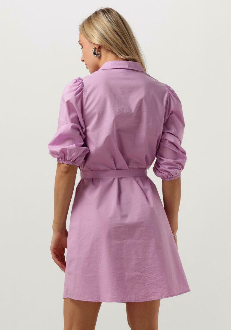 MSCH COPENHAGEN paarse msch copenhagen mini jurk mschcedrica abiella 3/4 shirt dress