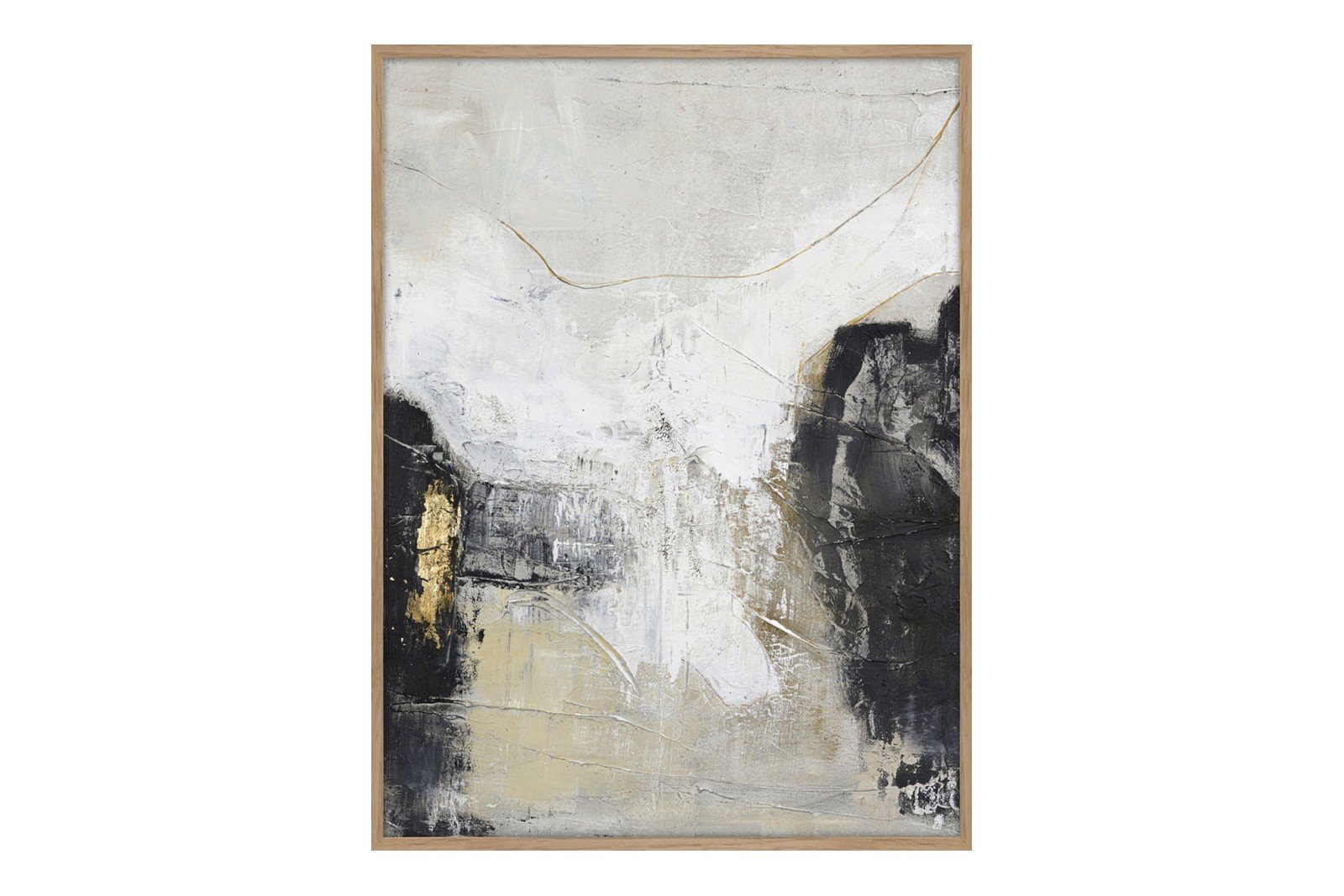 White Noir 90x120 cm Oak Frame