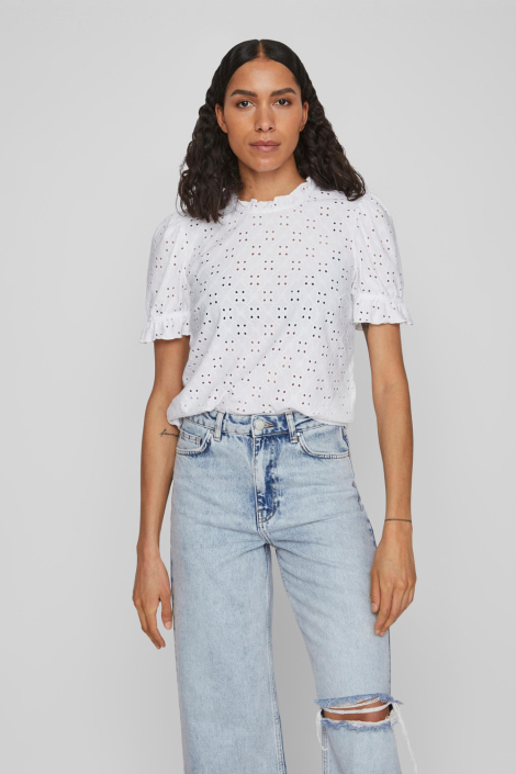 Vila witte dames t-shirt