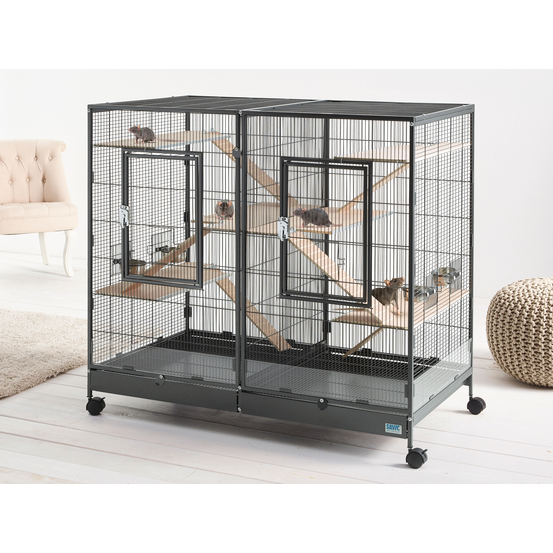 Cage Tasmania 120 XL noir 120x65x107cm