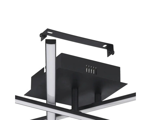 LED plafondlamp 3x3,5W 1500 lm 3000K 50x14,5 cm Lasana 3 zwart/wit