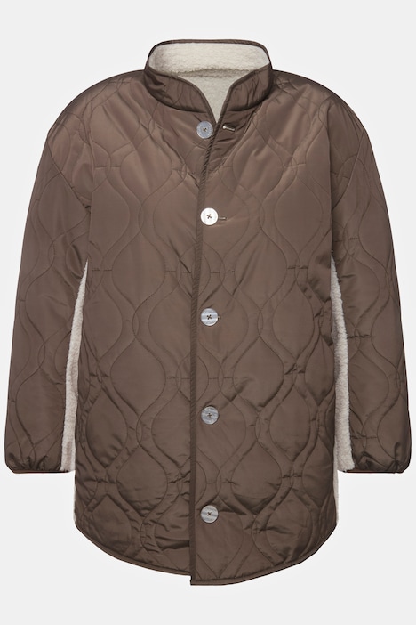 Wendejacke, Stepp/Teddyfleece, Stekragen, recycelt