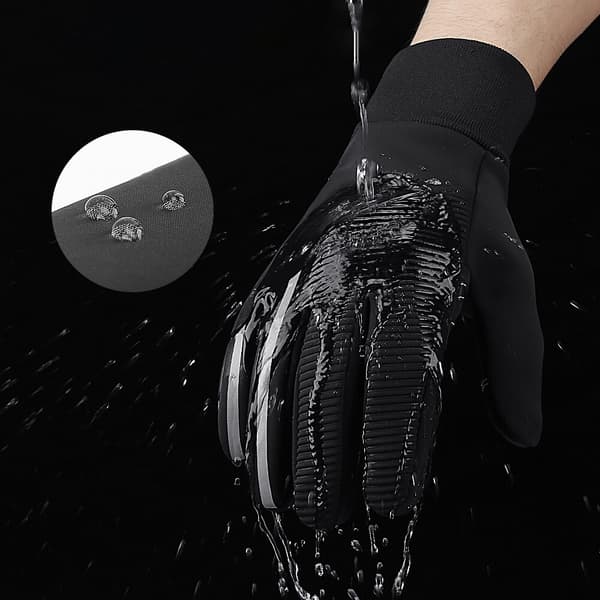Varma sporthandskar med touch XL - Svart