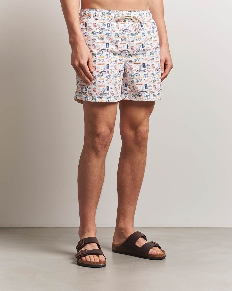Ripa Ripa Printed Swimshorts Off White
