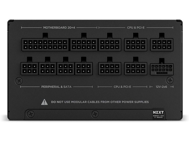 NZXT Netzteil C850 Gold 850 W, Schwarz 850 Watt 80 PLUS Gold Vollmodulares ATX-Netzteil