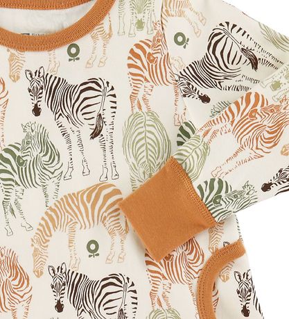 Katvig Kleid - Weiß m. Zebra