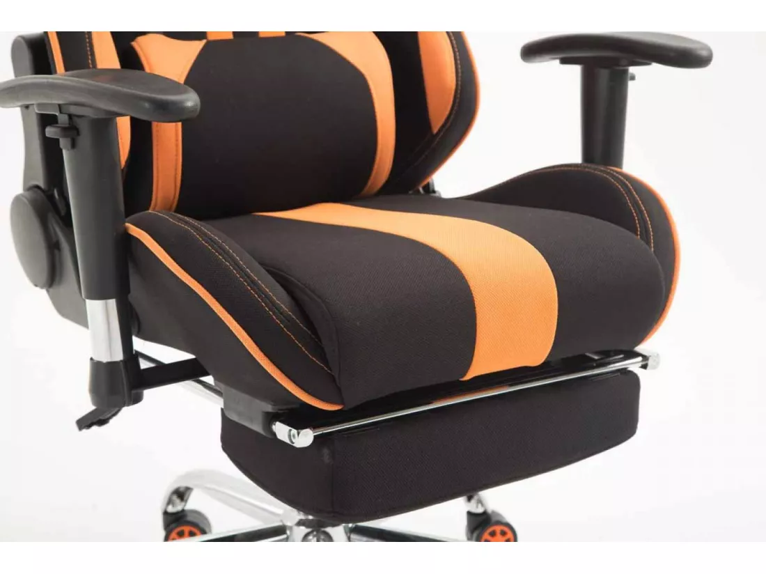 Chaise de bureau - Tissu - Noir / Orange - Limit