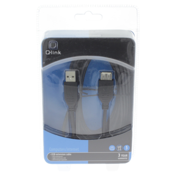 Q-Link USB kabel 2.0 verlengkabel 5 meter