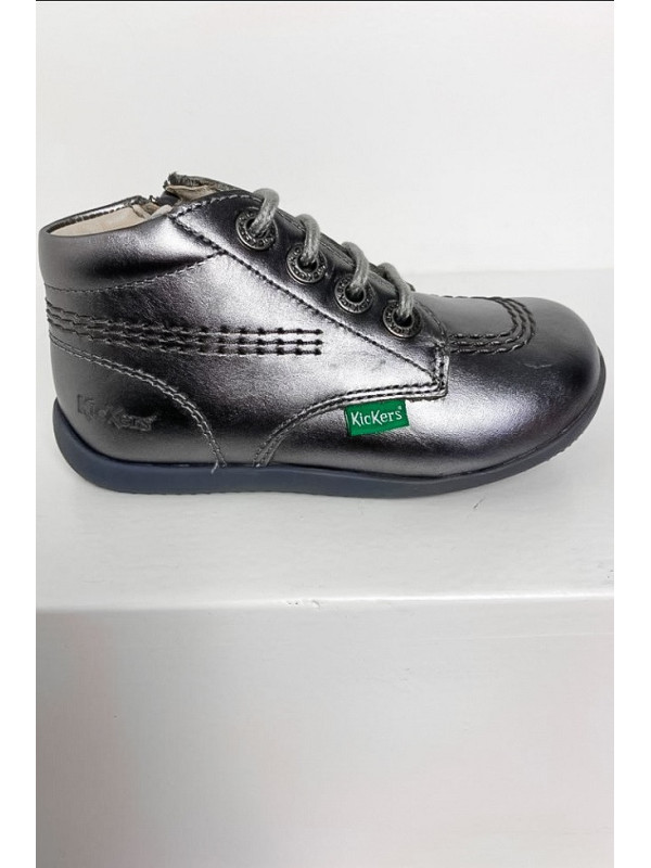 Bottines Billyzip Argent Métallisé - Kickers