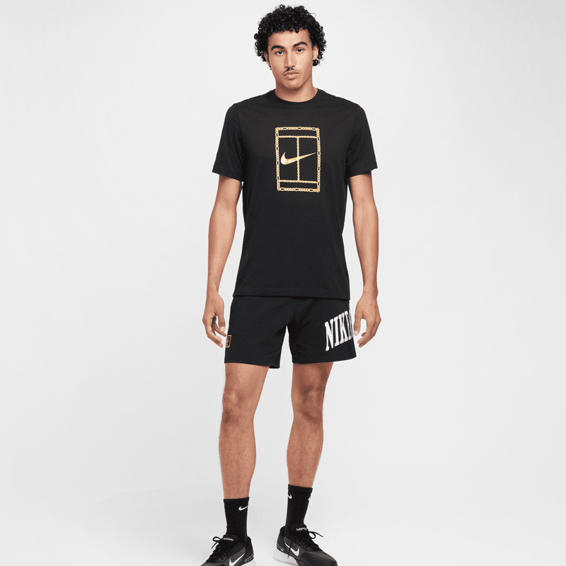 Tee-shirt de tennis Nike Court Dri-Fit noir