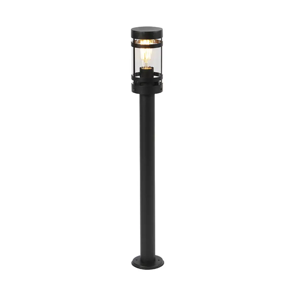 Qazqa staande buitenlampen gleam zwart e27