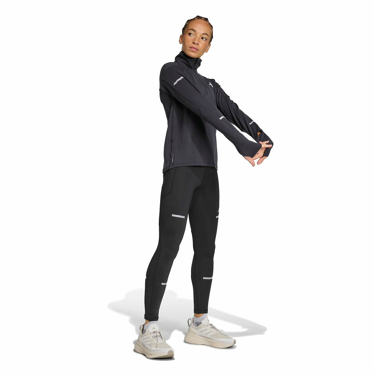 Jaqueta de corrida adidas Performance com zíper