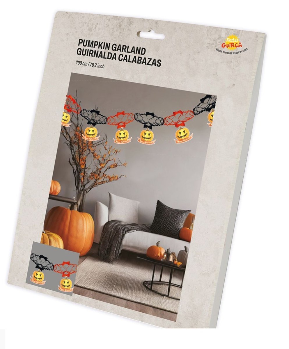 Halloween Slinger Pompoen Deluxe Onderhangers 2m