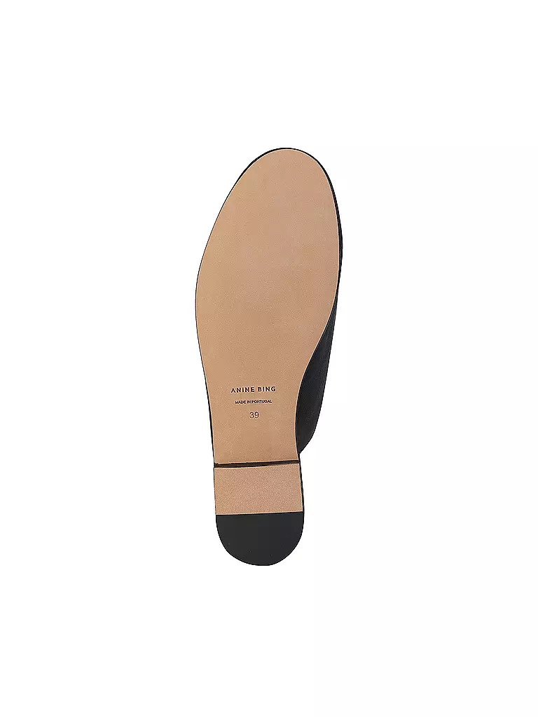 ANINE BING Lederschuhe - Slip Ons CORRINE MULES schwarz