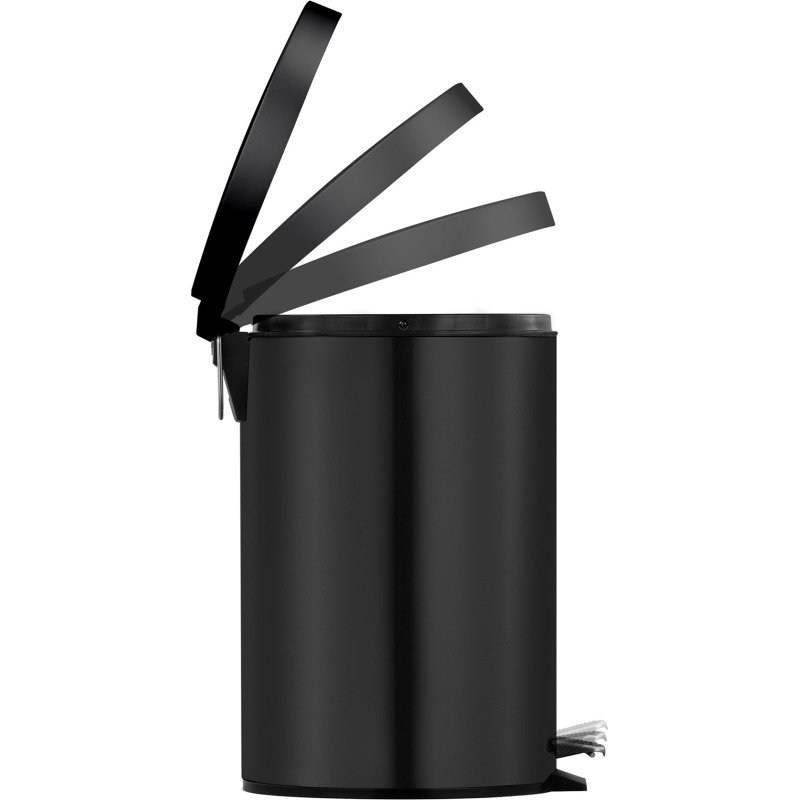 Poubelle métal à pédale ronde, 20 litres