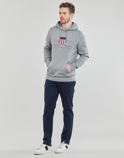 Gant - REG SHIELD HOODIE - Gris