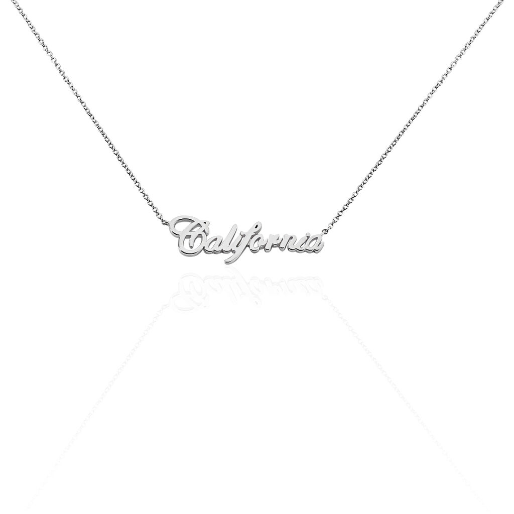 Collier Zoa Argent Blanc