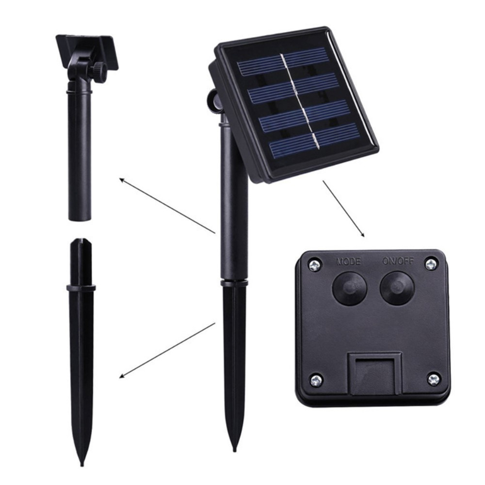 (4.5m) 20 LED's Deko Solar Lichterkette Pusteblumen Outdoor Beleuchtung IP65 - Kaltweiss