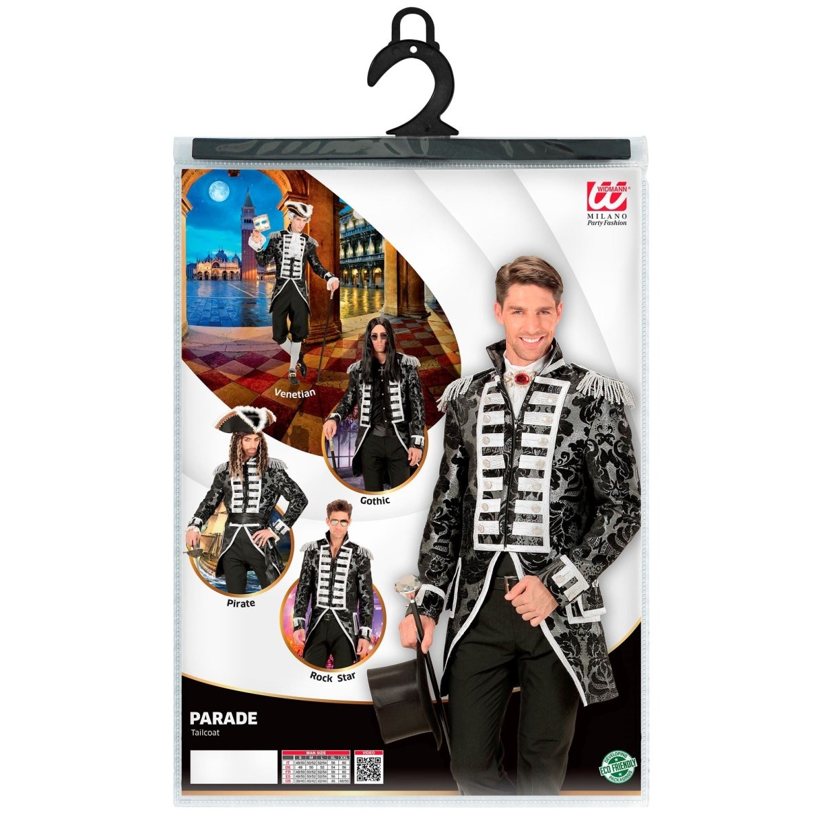 Circus Jas Zwart Zilver Heren