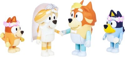 Bluey Figursett Bryllup 4-Pack