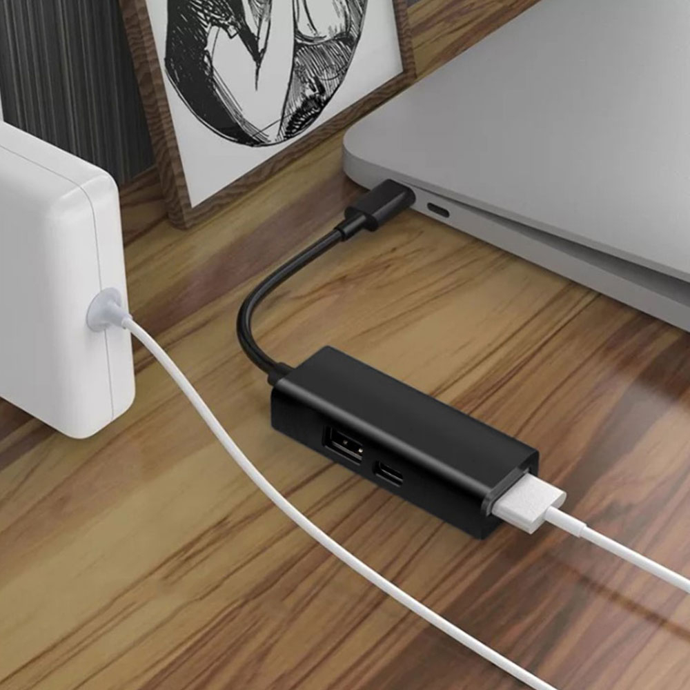 3in1 MagSafe 1 / Magsafe 2 29W / 45W / 60W USB C (PD) USB C Adapter Konverter Kabel für 45W / 60W / 85W Netzteil MacBook Pro / MacBook Air - Weiss