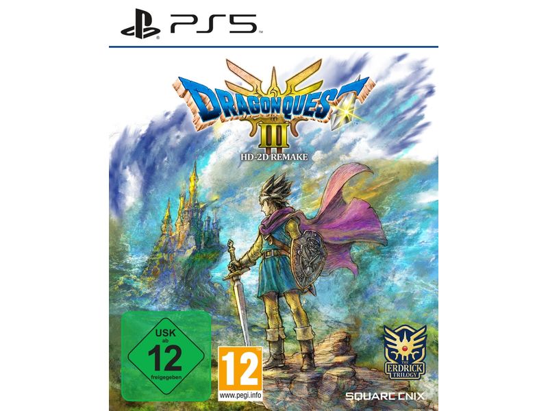 Square Enix DRAGON QUEST III HD-2D Remake Atemberaubende HD-2D-Grafik und modernisierte Features, Playstation 5