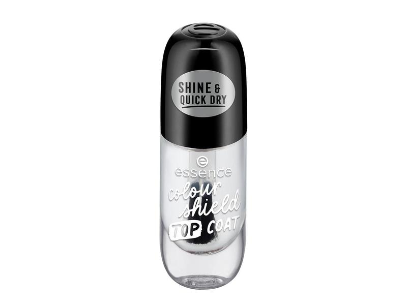 essence Nagellack Colour Shield Top Coat Transparent Schützender Überlack mit extralangem Halt