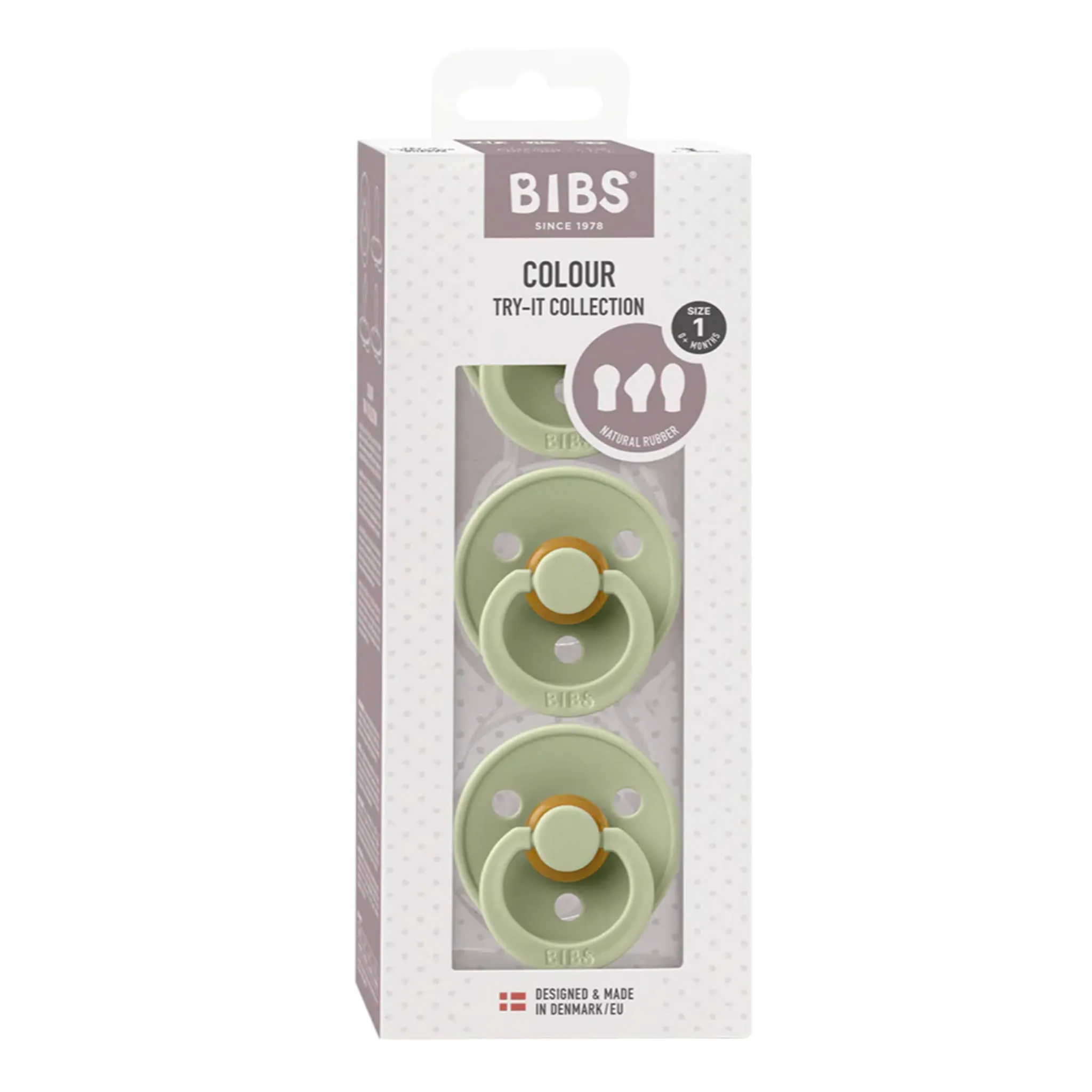 Bibs Ensemble Suces 0-6mois Paquet de 3 Collection Try-it - Sauge (Grandeur 1)