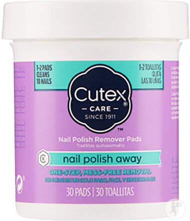 Cutex Tampons Dissolvants Pour Vernis À Ongles 30 Pièces