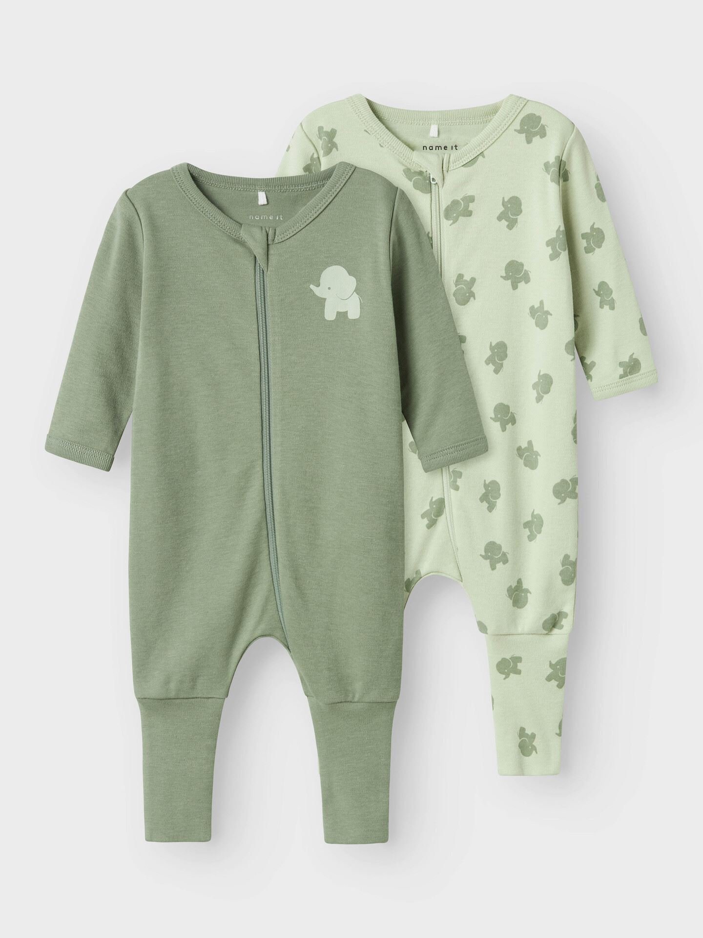 Nightsuit 2 Pack Zip Sea Elephant