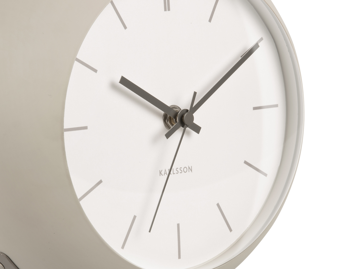 Table clock Nirvana Globe warm grey
