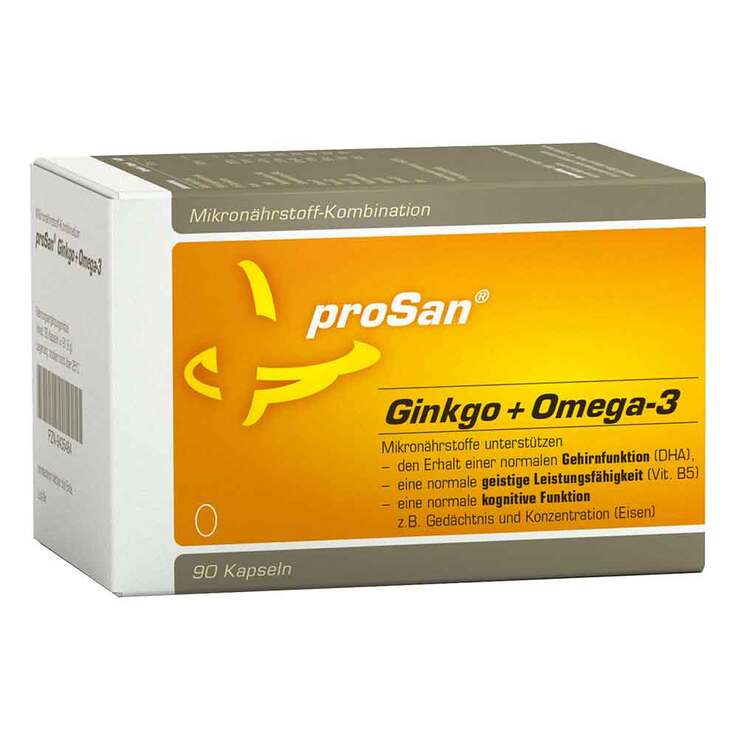 Prosan Ginkgo + Omega-3 Kapseln, 90 St