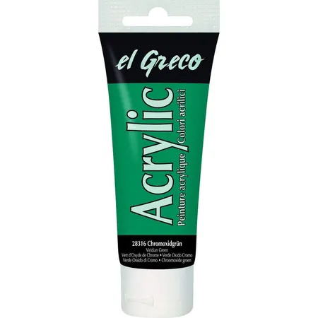 KREUL el Greco Acrylic Chromoxidgrün 75 ml Tube