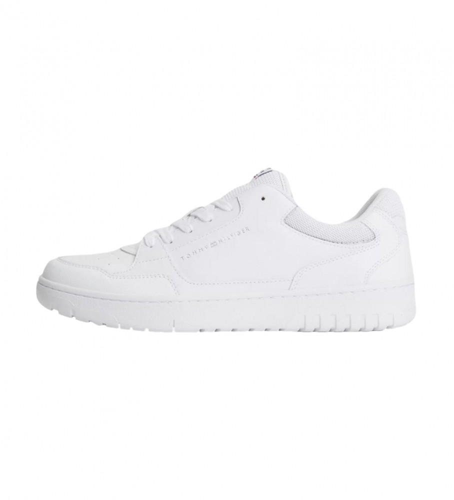 Tênis Tommy Hilfiger de couro branco com sola Cupsole