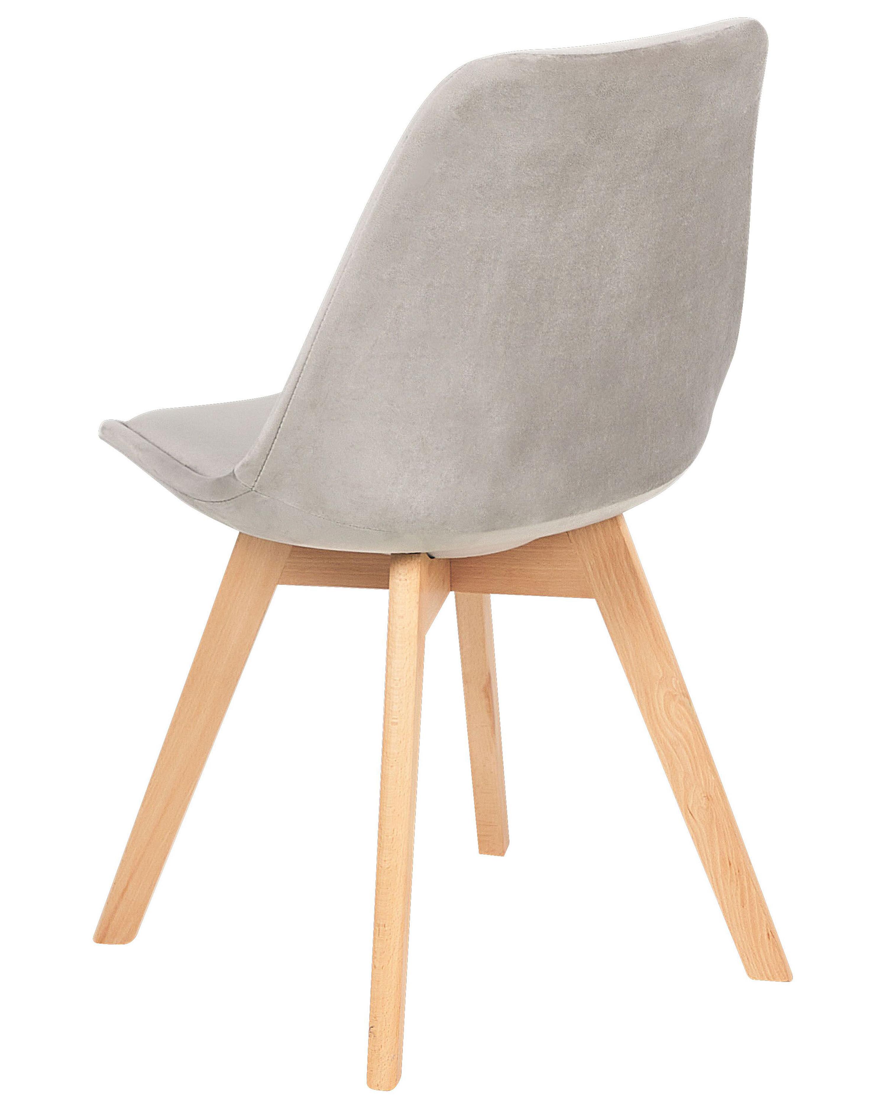 Set van 2 eetkamerstoelen DAKOTA II Fluweel Taupe