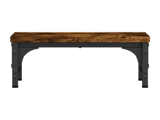 Support de moniteur chêne fumé 37x23x14 cm bois d'ingénierie
