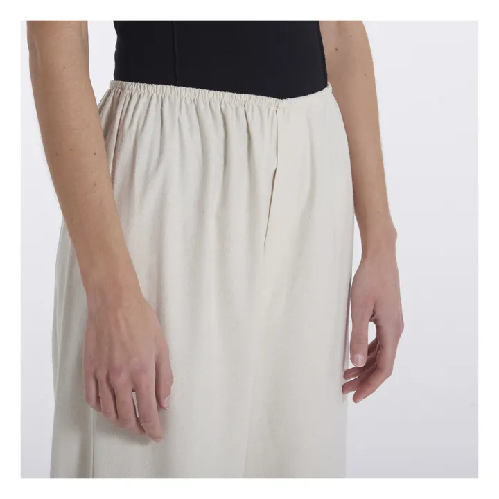Baserange Pantalon Stoa Soie Sauvage | Ecru