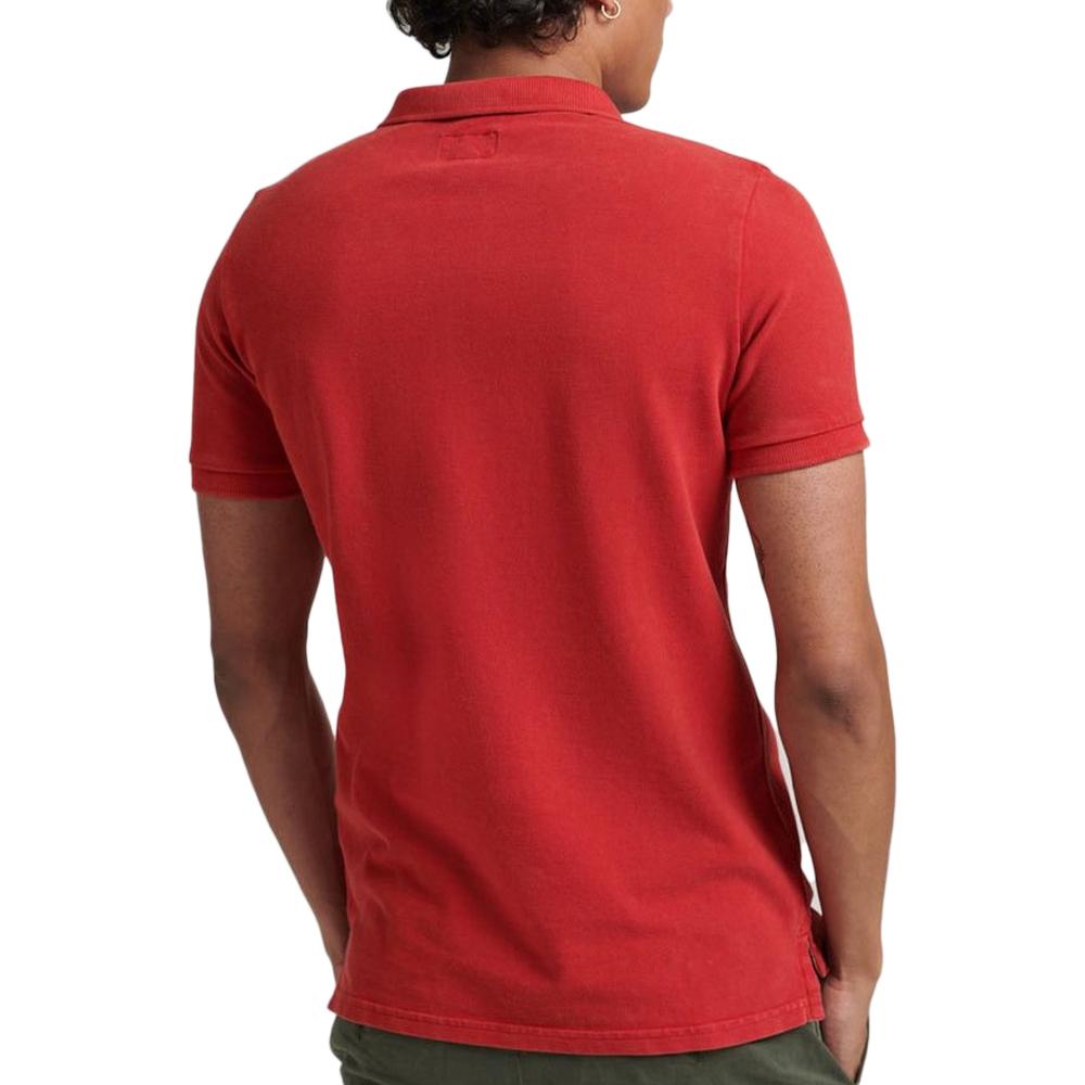Superdry Polo Rouge Homme Superdry Destroy