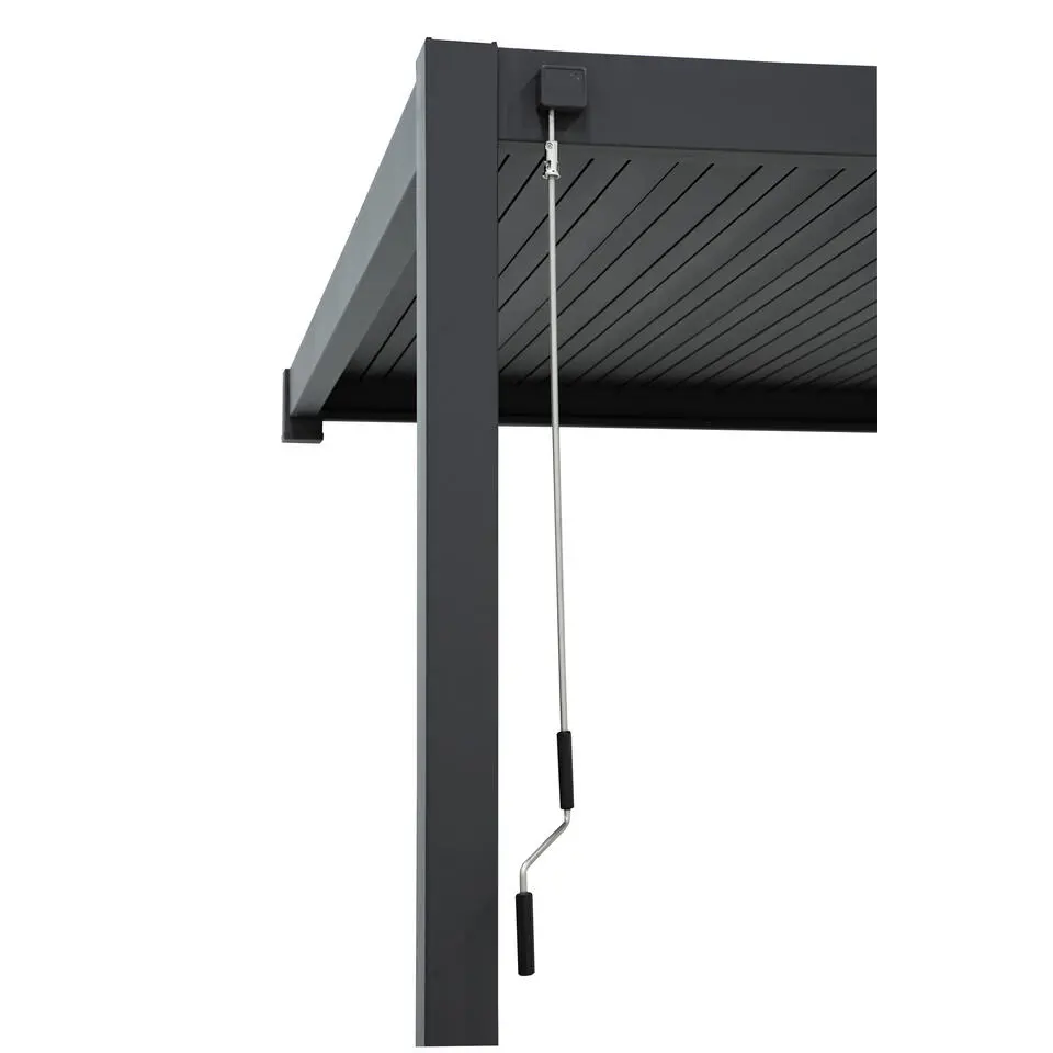 Mirador Deluxe overkapping muur 300 x 530 cm antraciet