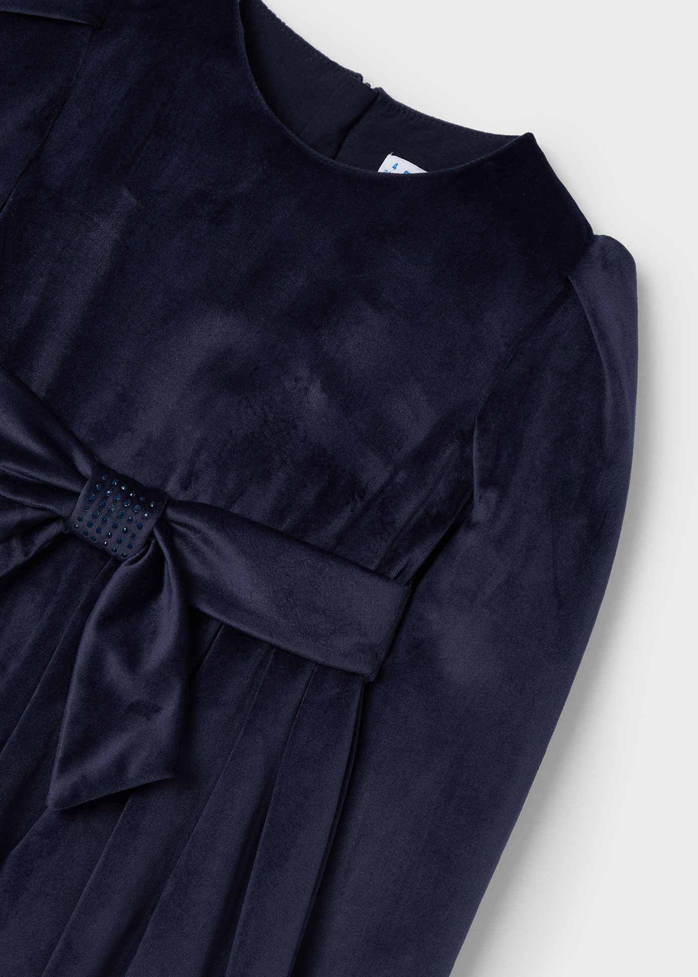 Vestido de veludo para meninas