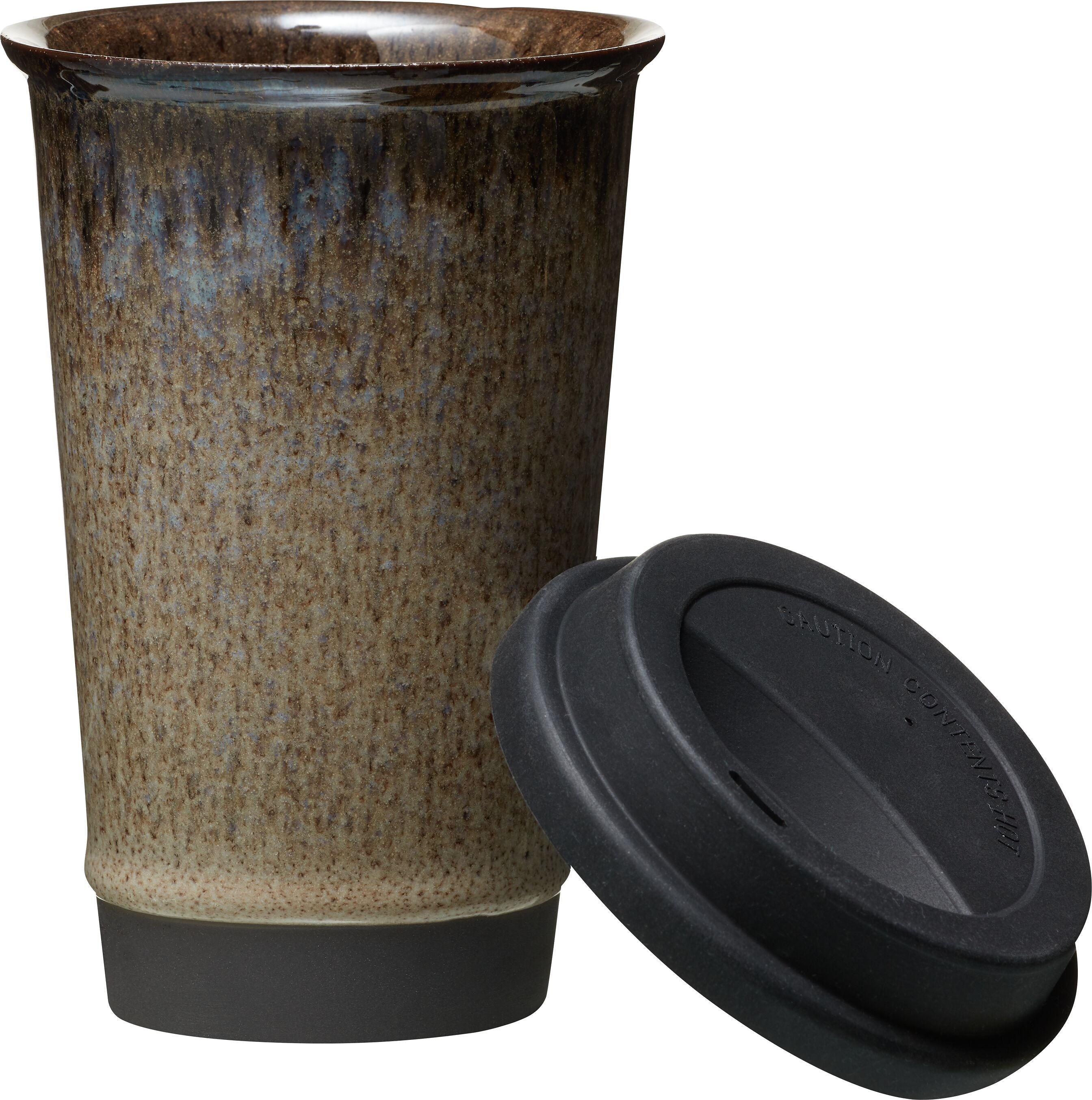 YUNA BECHER GRAU/GRAU MATT D9.5X14CM - Grau / H: 14.0 cm