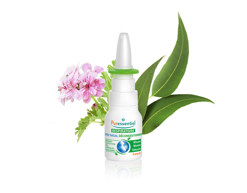 Puressentiel Abschwellendes Nasenspray<br>15 ml, Flasche, Nasenspray, ätherisches Öl Bio