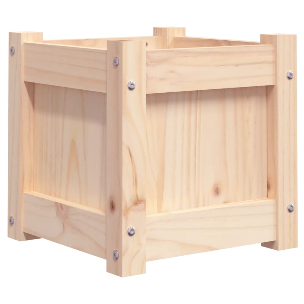 Jardinières 2 pcs bois de pin massif