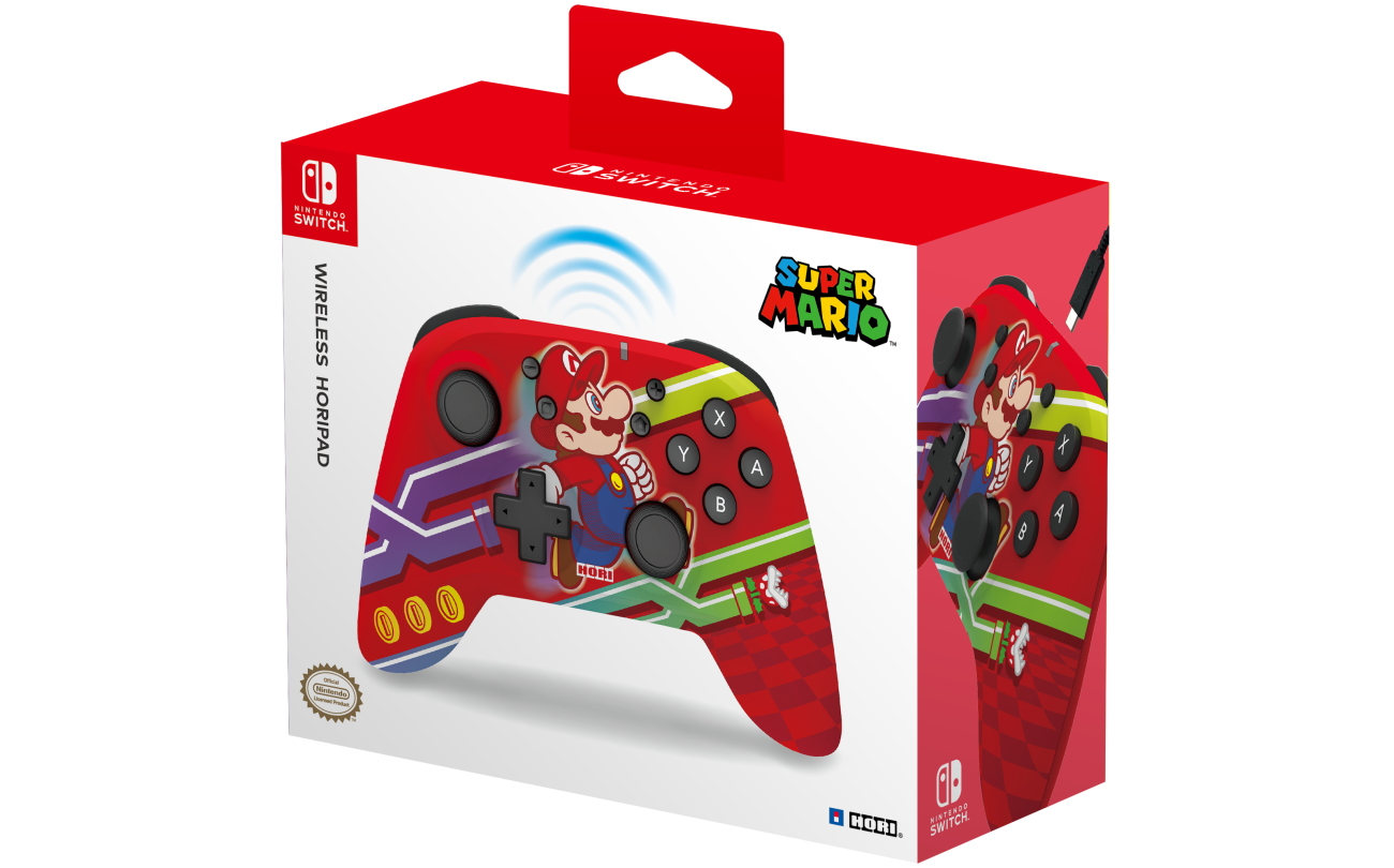 Switch HORI Wireless Controller Super Mario