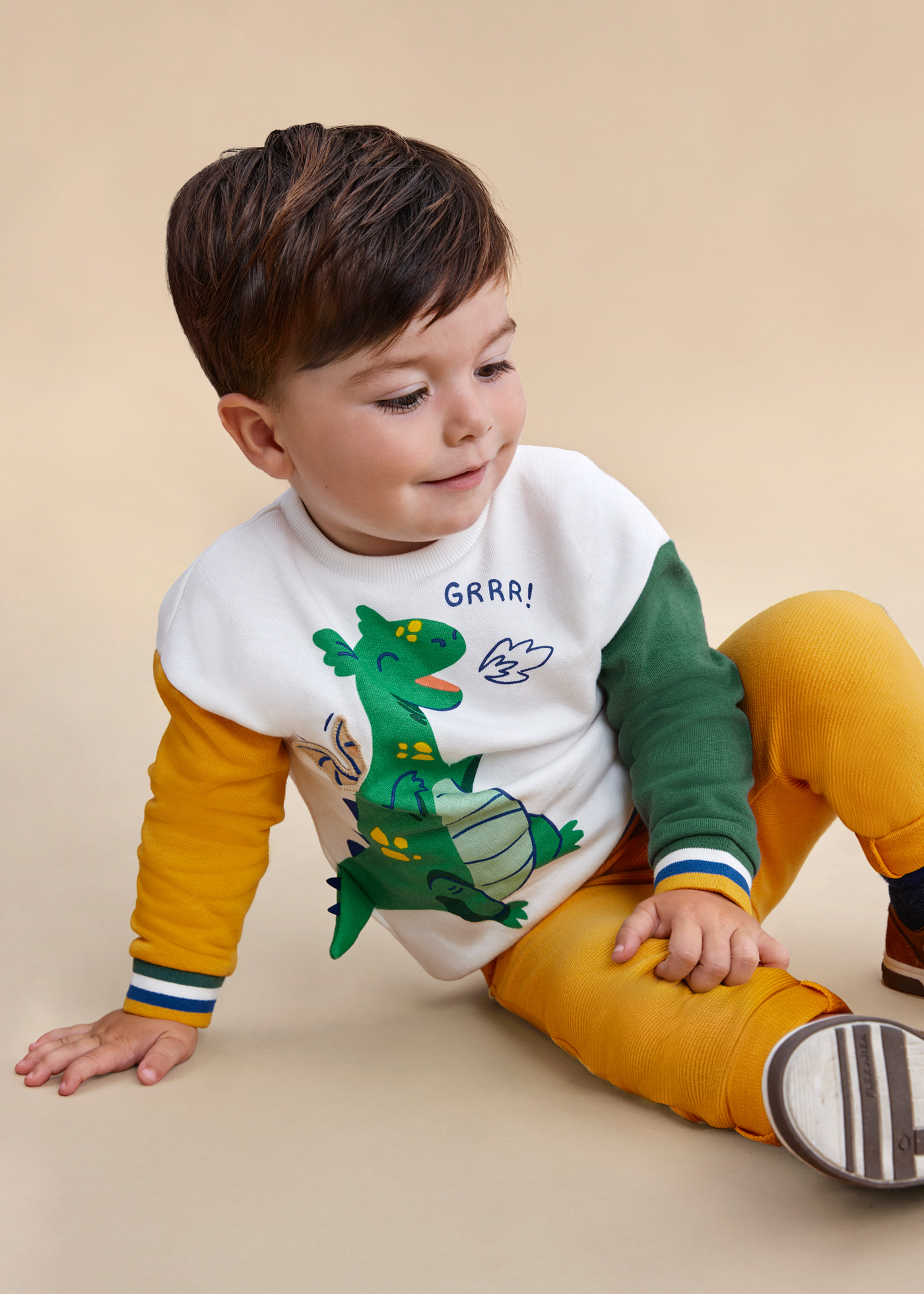 Moletom Better Cotton com aplique 3D para bebê
